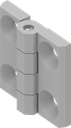 180° Scharnier, Zamak witaluminium gepoedercoat