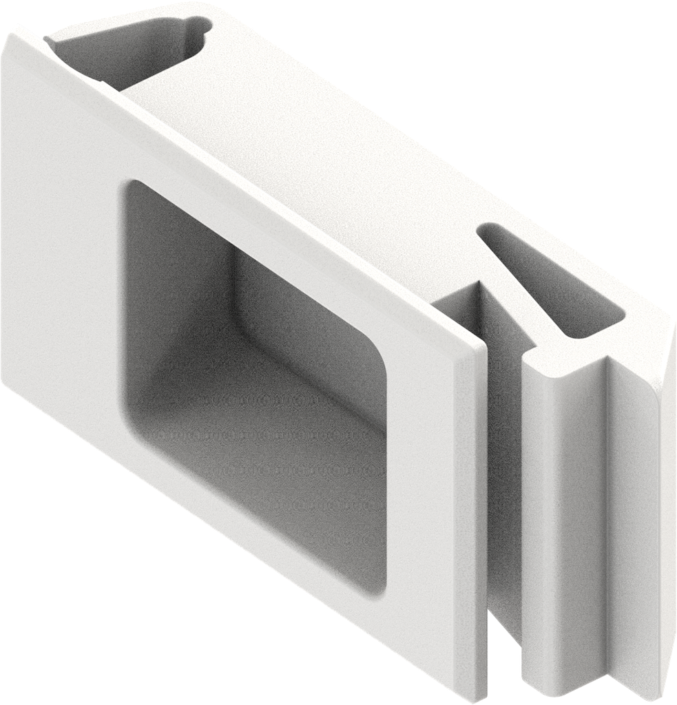 Snapslot, inklikbaar, polyamide GF signaalwit