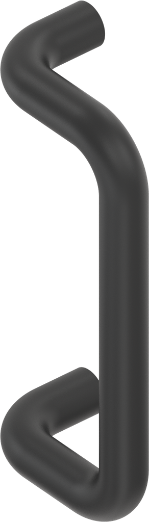 Bow-type handle, Aluminium black plastic-coated
