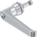 L-greep driekant 7, Zamak verchroomd