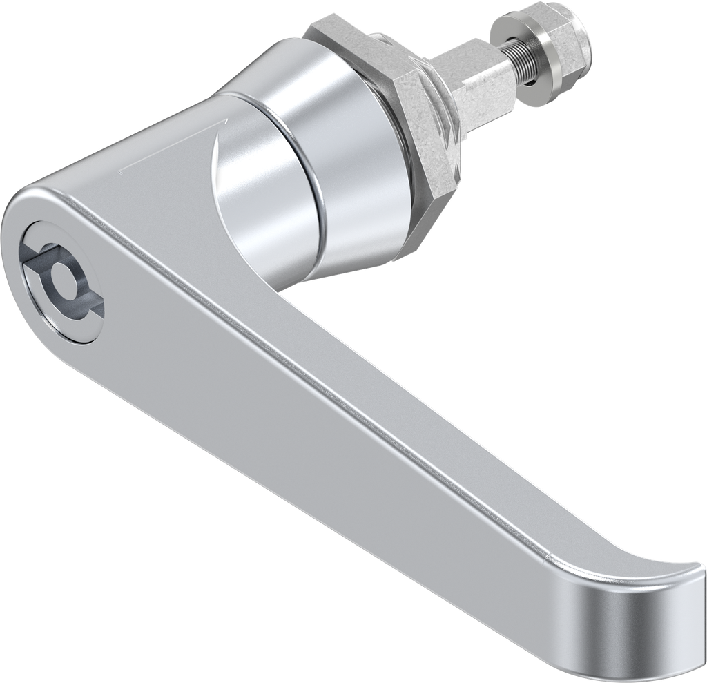 Klinkengriff Doppelbart 5, GD-Zn verchromt