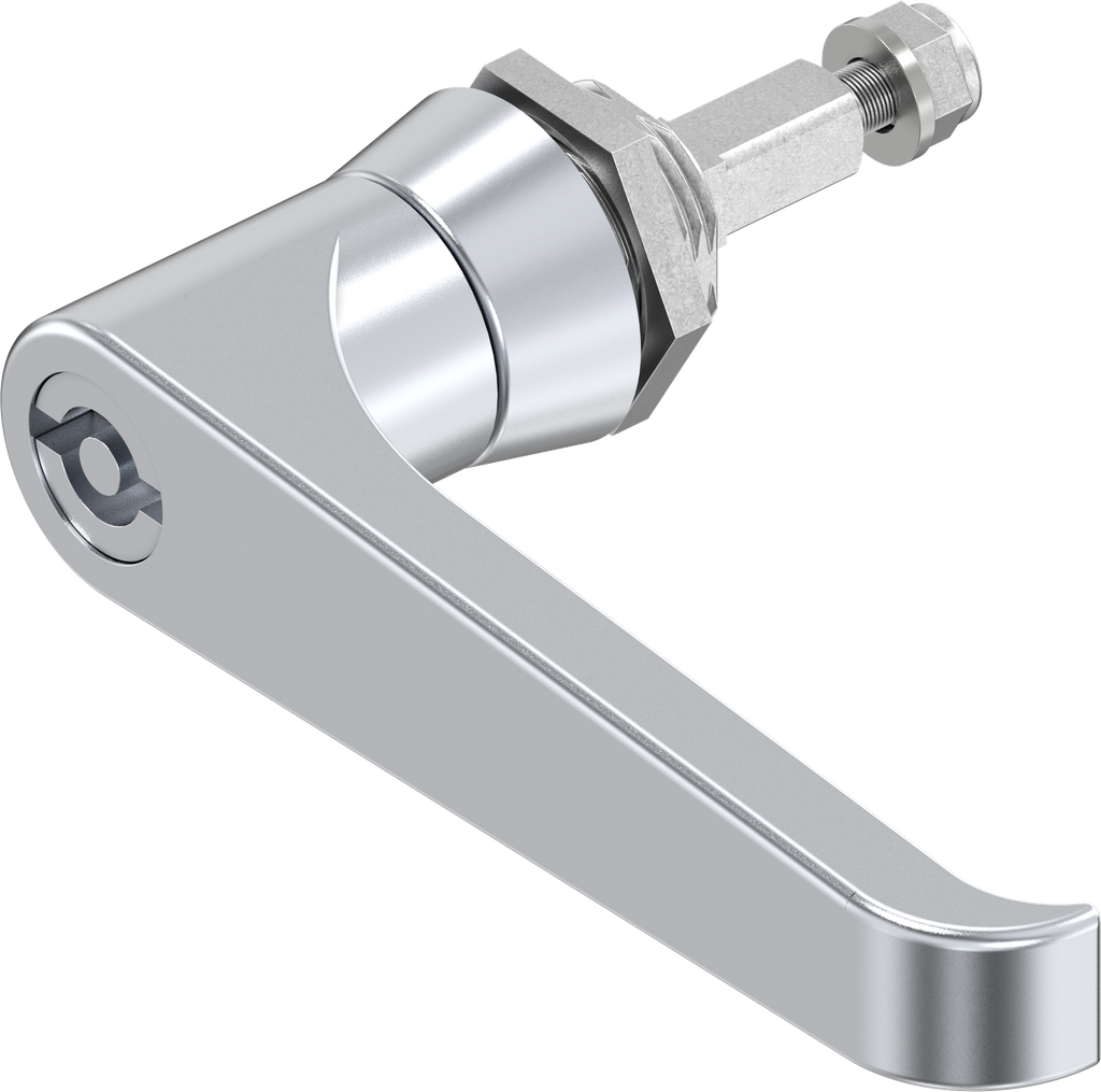 Klinkengriff Doppelbart 5, GD-Zn verchromt