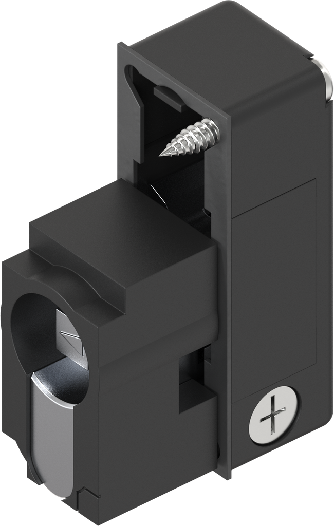 Locking set profile half cylinder with insert square 7, Polyamide GF black