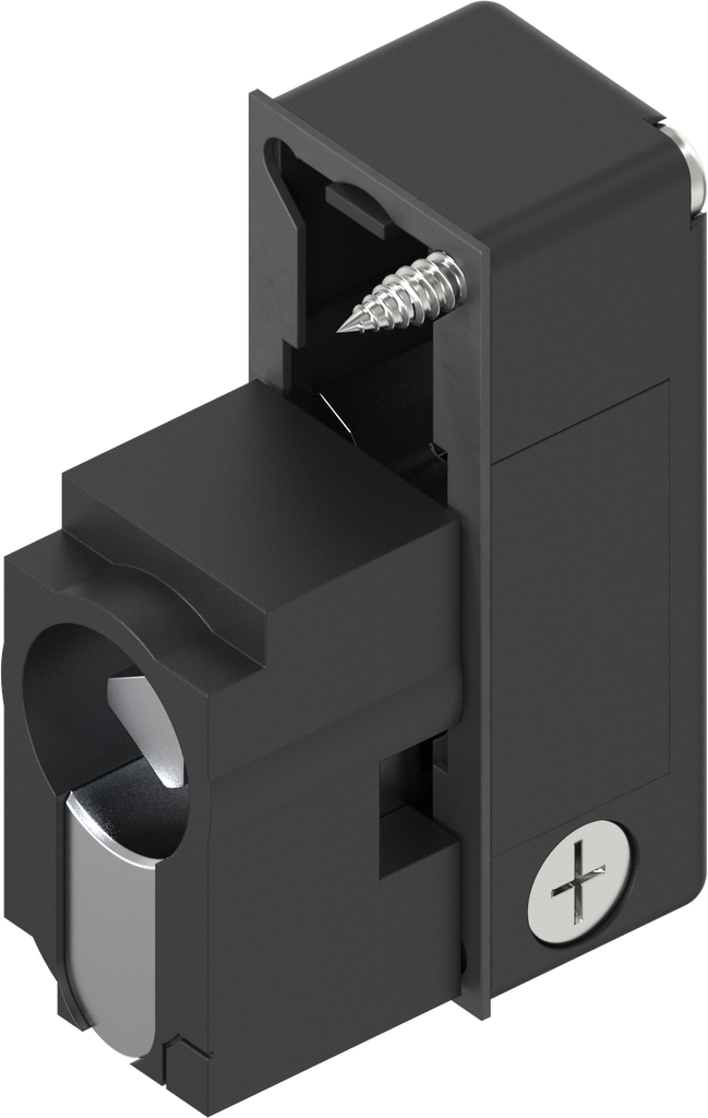 module demi-cylindre avec rotor triangle 8, polyamide GF noir