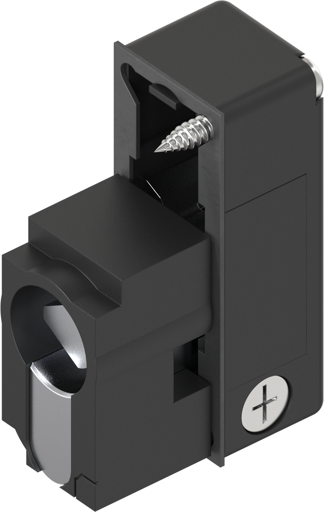 Module met profiel-halfcilinder met driekant 10 bediening, polyamide GF zwart