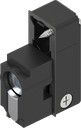 Locking set profile half cylinder with insert square female 6, Polyamide GF black