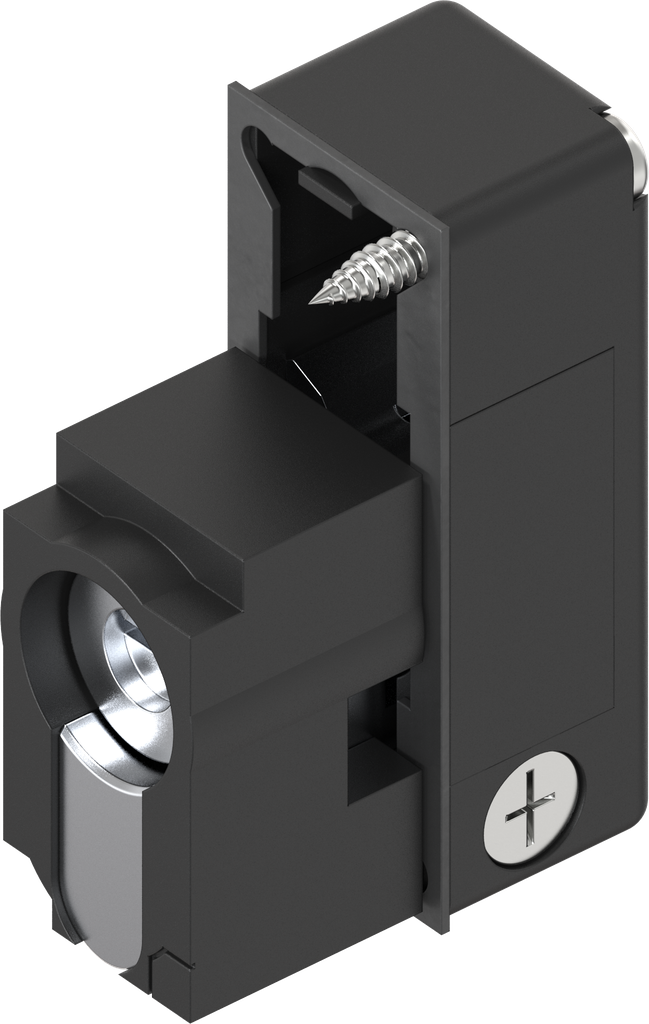 Module met profiel-halfcilinder met sleuf 1,2x3 bediening, polyamide GF zwart