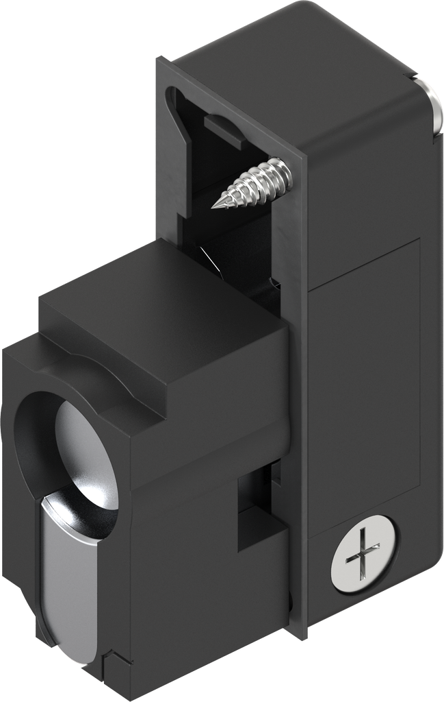 Module met profiel-halfcilinder met kroonbediening, polyamide GF zwart