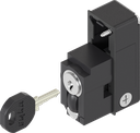 Module met profiel-halfcilinder met drukknop en rondcilinder verschillend sluitend, polyamide GF zwart
