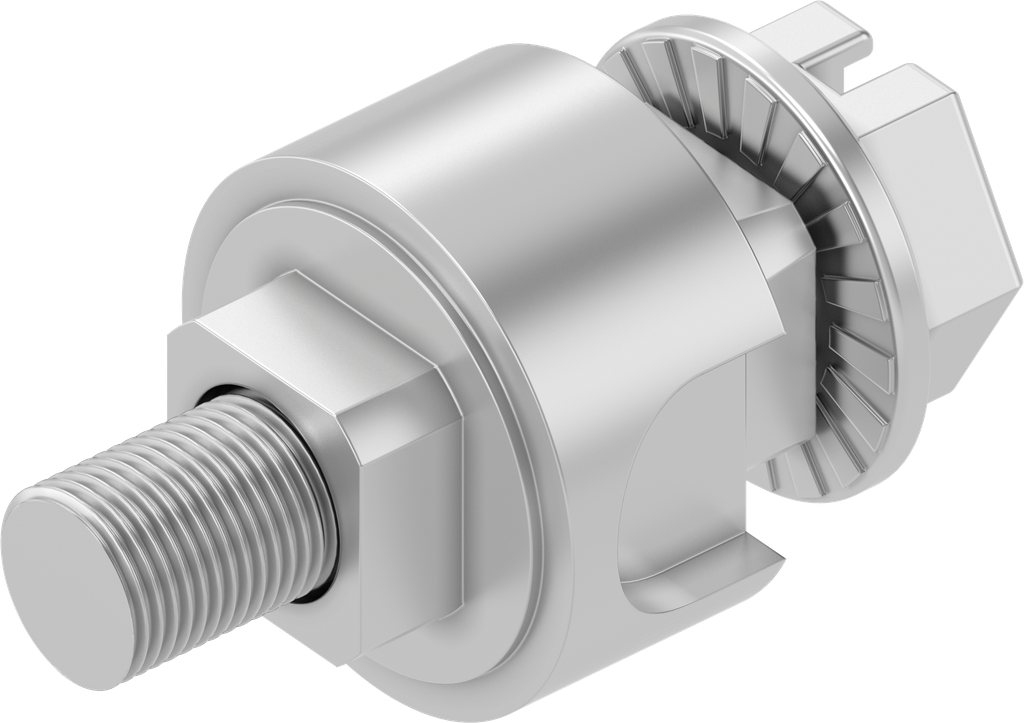 Adapter für Zungen, Edelstahl AISI 316L