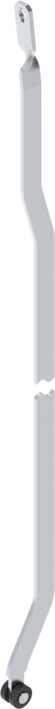 Flat rod L = 701 - 800 mm, left version, Steel zinc-plated