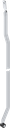 Platte stang L = 701 - 800 mm links, Staal verzinkt