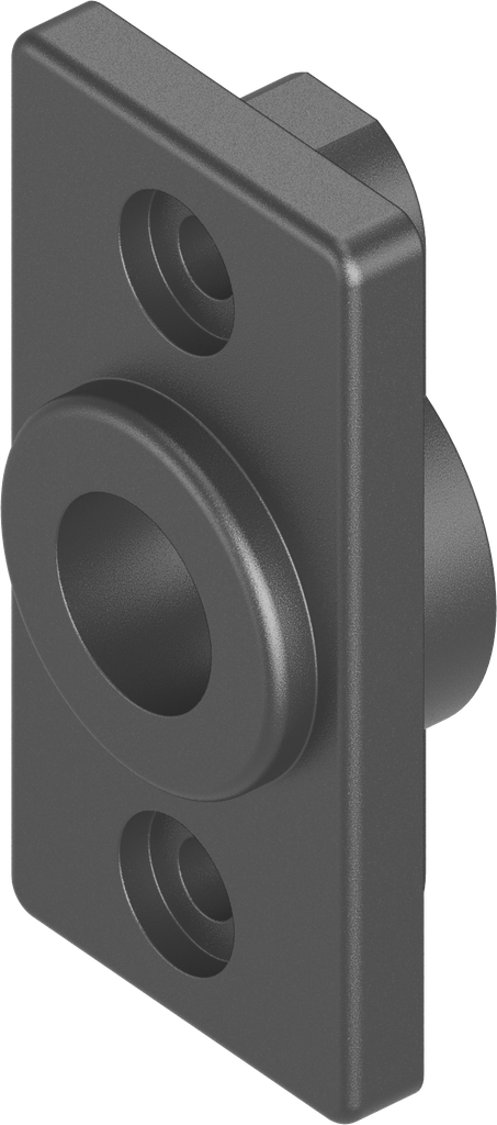 Sluitlipadapter zonder begrenzing voor Ts = 10 mm, polyamide GF V0 zwart