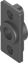 Sluitlipadapter zonder begrenzing voor Ts = 11 mm, polyamide GF V0 zwart