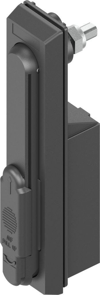 Enkele profiel-halfcilinder zwenkgreep, polyamide GF zwart