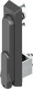 Swinghandle CNOMO for profile half cylinder 40 mm (A = 30 mm), Polyamide GF black