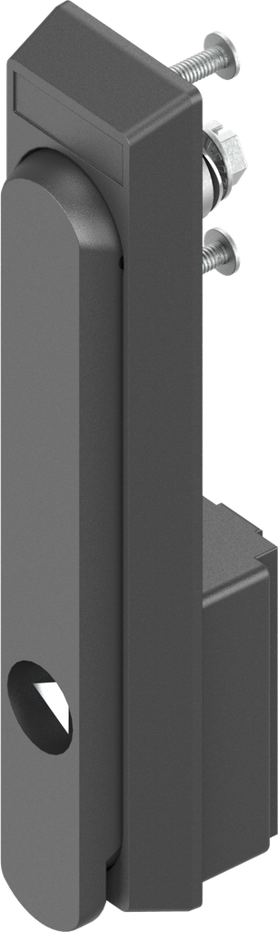 poignée escamotable avec rotor triangle 9, polyamide GF noir