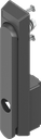 poignée escamotable avec rotor triangle 9, polyamide GF noir