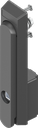 poignée escamotable avec rotor carré femelle 8, polyamide GF noir
