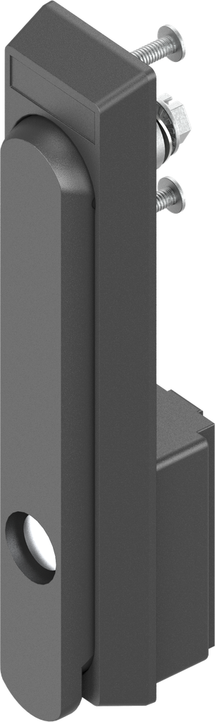 poignée escamotable avec rotor couronne, polyamide GF noir