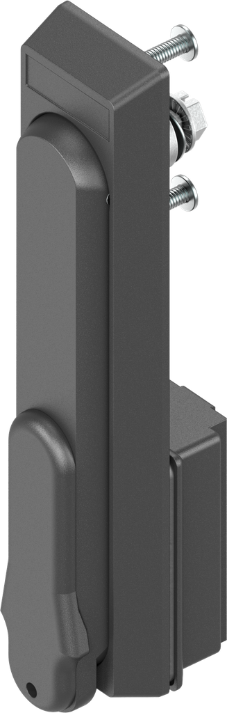 poignée escamotable avec rotor carré 8, polyamide GF noir