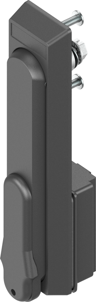 Zwenkgreep  met bediening driekant 8, polyamide GF zwart