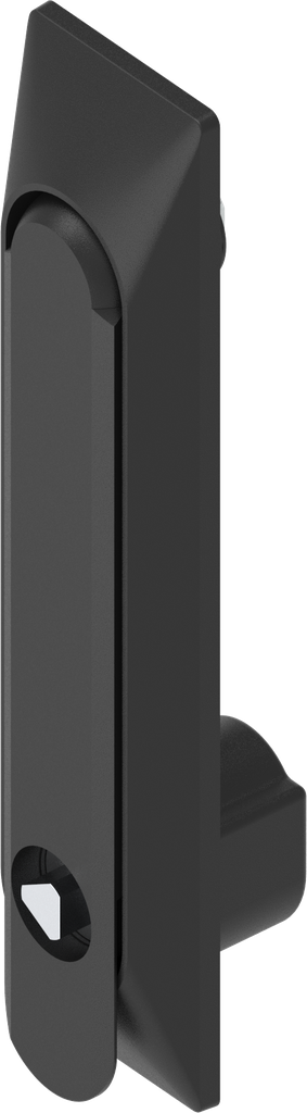Zwenkgreep 1150 met universele behuizing met bediening driekant 8, polyamide en GD-Zn (Zamak) zwart gepoedercoat