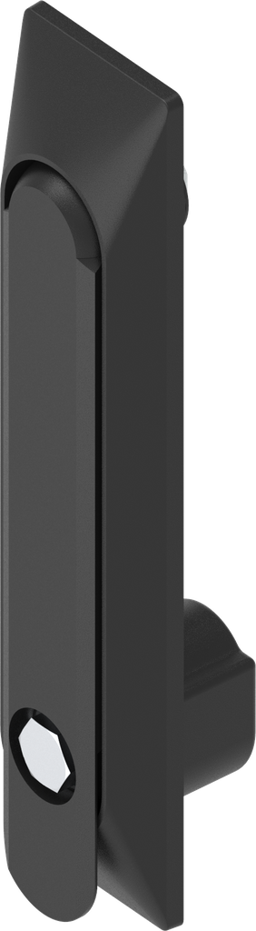 poignée escamotable 1 150 avec embase universelle avec rotor 6 pans mâle SW 11, polyamide et zamak époxy noir