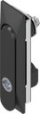 poignée escamotable 1 150 avec rotor double barre 3, polyamide GF noir