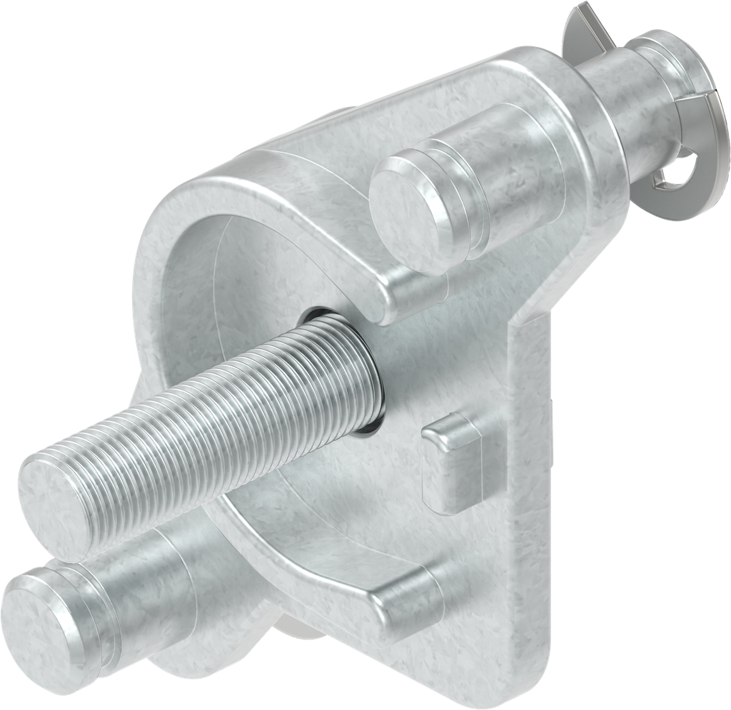 Conexión de varillas para maneta giratoria 1150, zamak galvanizado