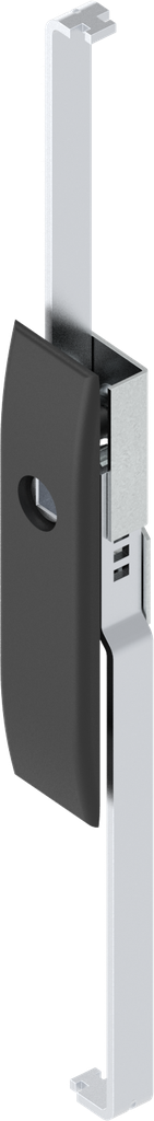 capotage avec crémones avec rotor carré femelle 8, polyamide GF noir