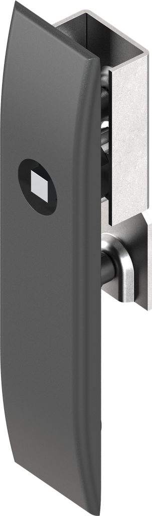 Escutcheon for rods with insert square 7, Polyamide GF black