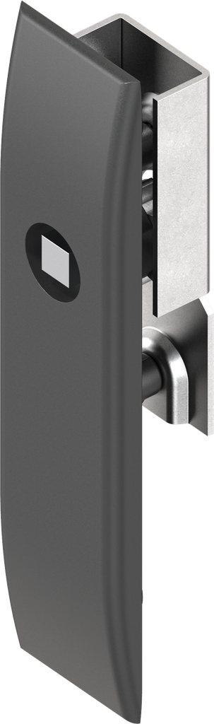 Sleutelschild voor sluitstangen met bediening vierkant 8, polyamide GF zwart