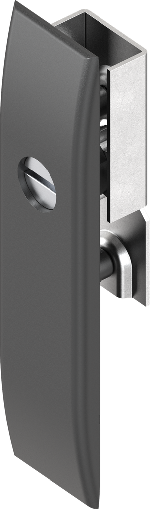 Escutcheon for rods with insert slot 2 x 4, Polyamide GF black