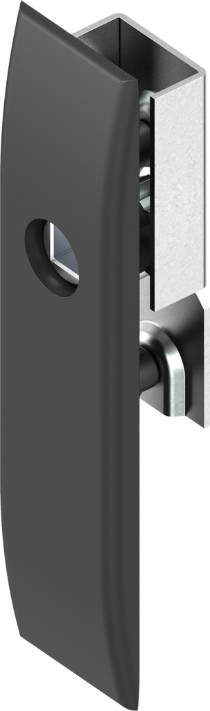 Embellecedor para varillas con inserto cuadradillo interior 8, poliamida GF negro