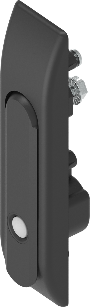 poignée escamotable pour adaptateur avec bouton-poussoir, zamak époxy noir