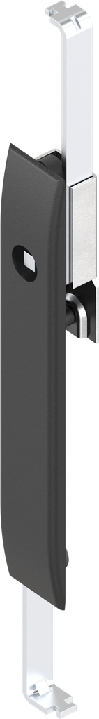 capotage avec crémones avec rotor carré 7, polyamide GF noir