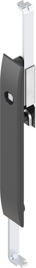 capotage avec crémones avec rotor carré 8, polyamide GF noir