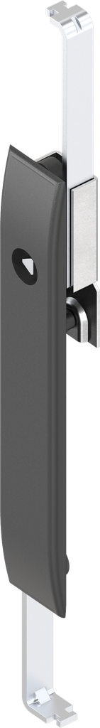 Mostrina con aste per serratura con inserto triangolo 7M, poliammide GF nero