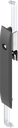 capotage avec crémones avec rotor triangle 8, polyamide GF noir