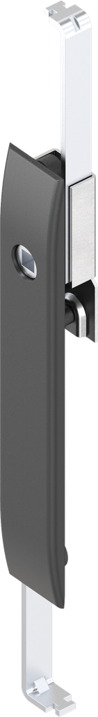 Escutcheon with rods with insert square female 8, Polyamide GF black