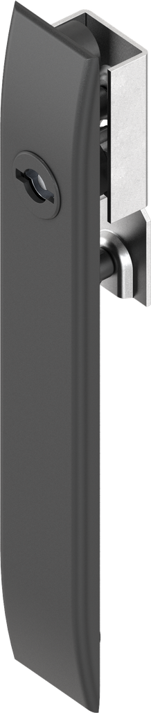 capotage pour crémones avec rotor double barre 5 et cache-entrée, polyamide GF noir