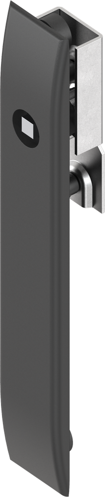 Escutcheon for rods with insert square 7, Polyamide GF black