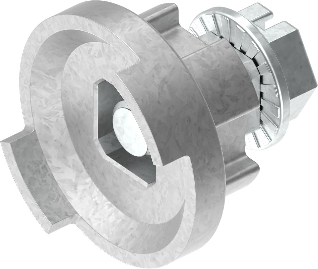 Materiale di fissaggio adattatore e vite per linguetta per mostrina; 