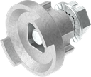 Material de fijación adaptador y tornillo para lengüeta del embellecedor; 