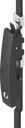 Hevelslot-sluitsysteem compleet met 2 sluitpunten verschillend sluitend, polyamide GF zwart