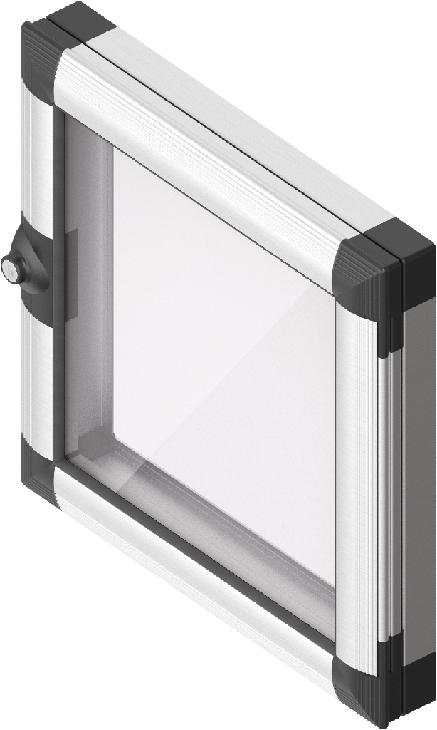 Aufsatzfenster EMKA Proflex, Aluminium eloxiert