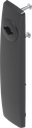 Capotage long pour double barre, polyamide GF noir