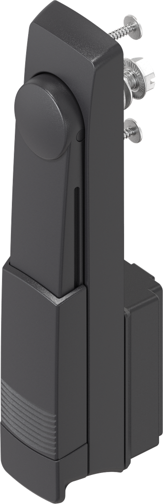 Swinghandle with round cylinder, keyed EK 333, Polyamide GF