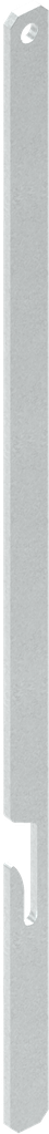 Platte stang 14x3 met sluithaak voor smalle omzetting onder, Staal verzinkt